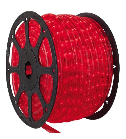 Furtun cu led 10m rosu